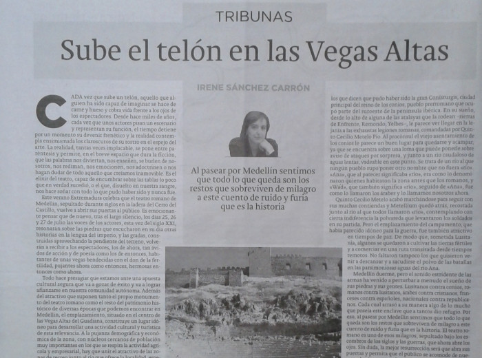 TRIBUNA. Diario Regional HOY (20/07/2014)