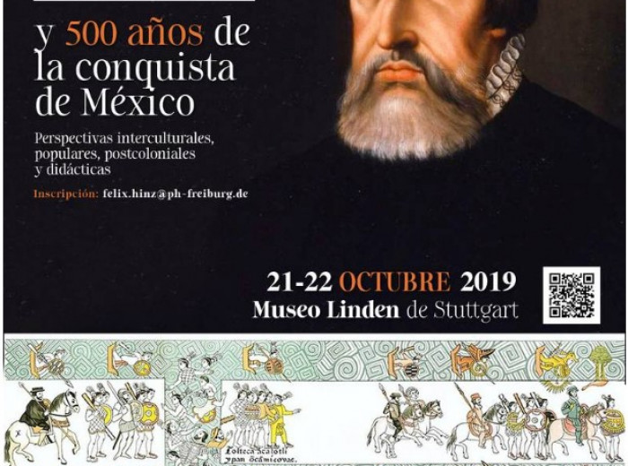 Cartel de la Â«Internationale Konferenz Hernán Cortés y 500 años conquista de México: Perspectivas...Â»