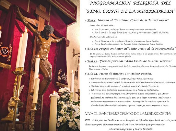 Festividad del Stmo. Cristo de la Misericordia. Medellín (Programa de cultos, 2022)