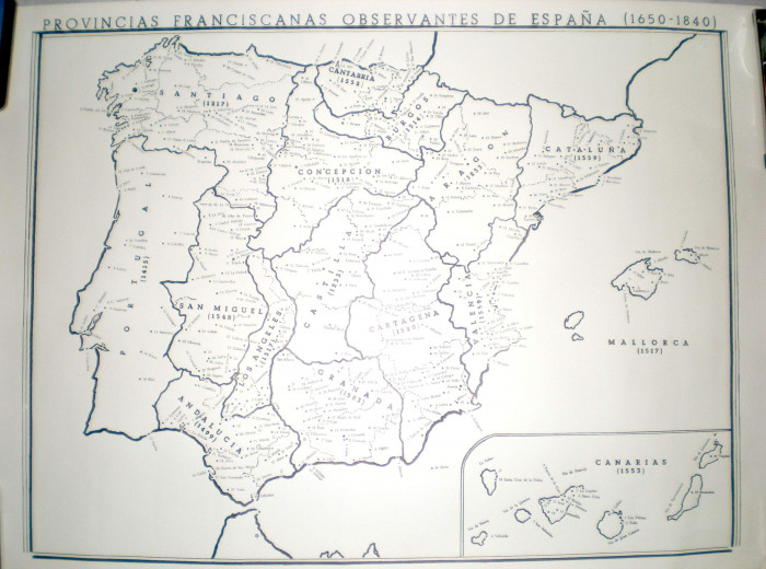 Provincias franciscanas observantes de España (1650-1840)